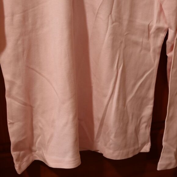 Frost Light Baby Pink Long Sleeve Turtleneck Top LG - Picture 5 of 10